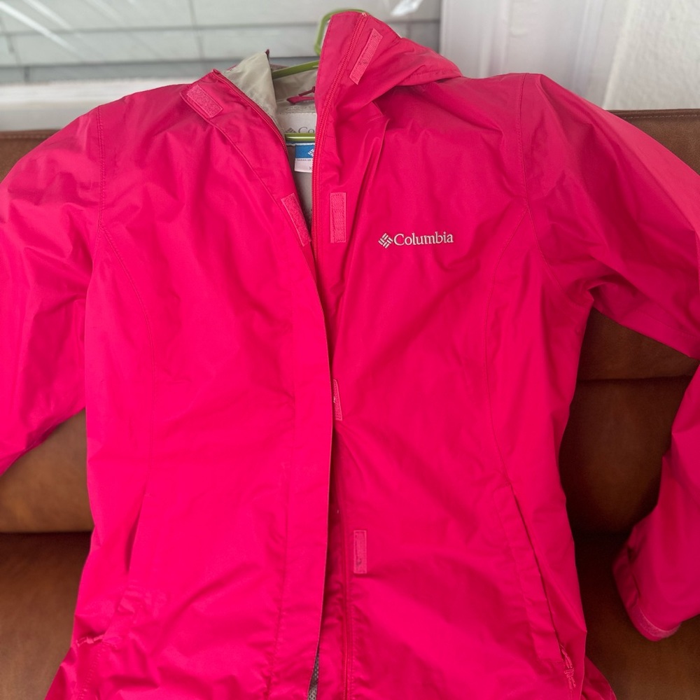 Pink Columbia Rain Coat XS